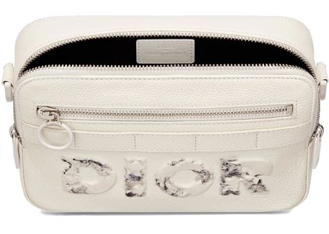 white calfskin dior and daniel arsham safari messenger bag|White Calfskin DIOR AND DANIEL ARSHAM Safari Messenger .